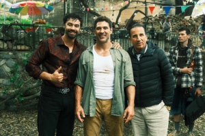 Kris Van Damme with Bren Foster & Plutarco Haza. BTS from “Mexicali” film production directed by Luke La Fontaine.